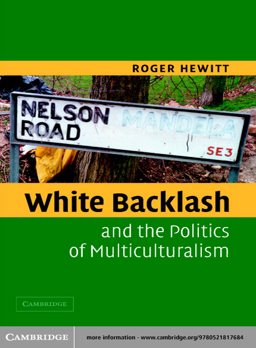 Cover image for White Backlash and the Politics of Multiculturalism